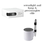 Precisionglow efile + Serenilight nail lamp bundle