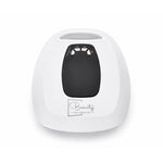 Top view of AuraLux cordless LED nail lamp showing timer controls and ergonomic design
