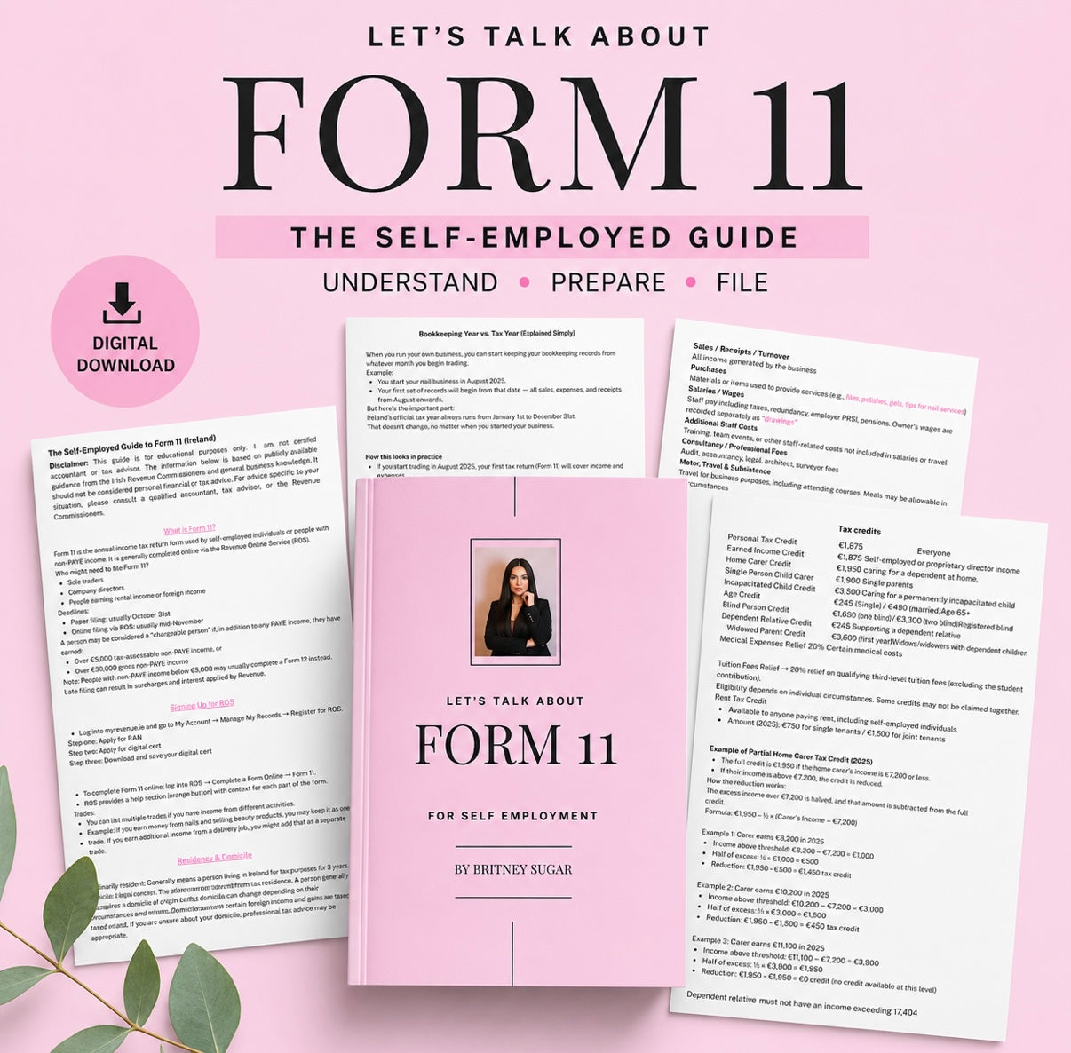 Form 11 Ireland Guide + Self-Employed Bookkeeping Spreadsheet