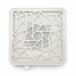 Beauty Tech Innovations professional nail dust collector with geometric meta grille and replaceable filter, top view 