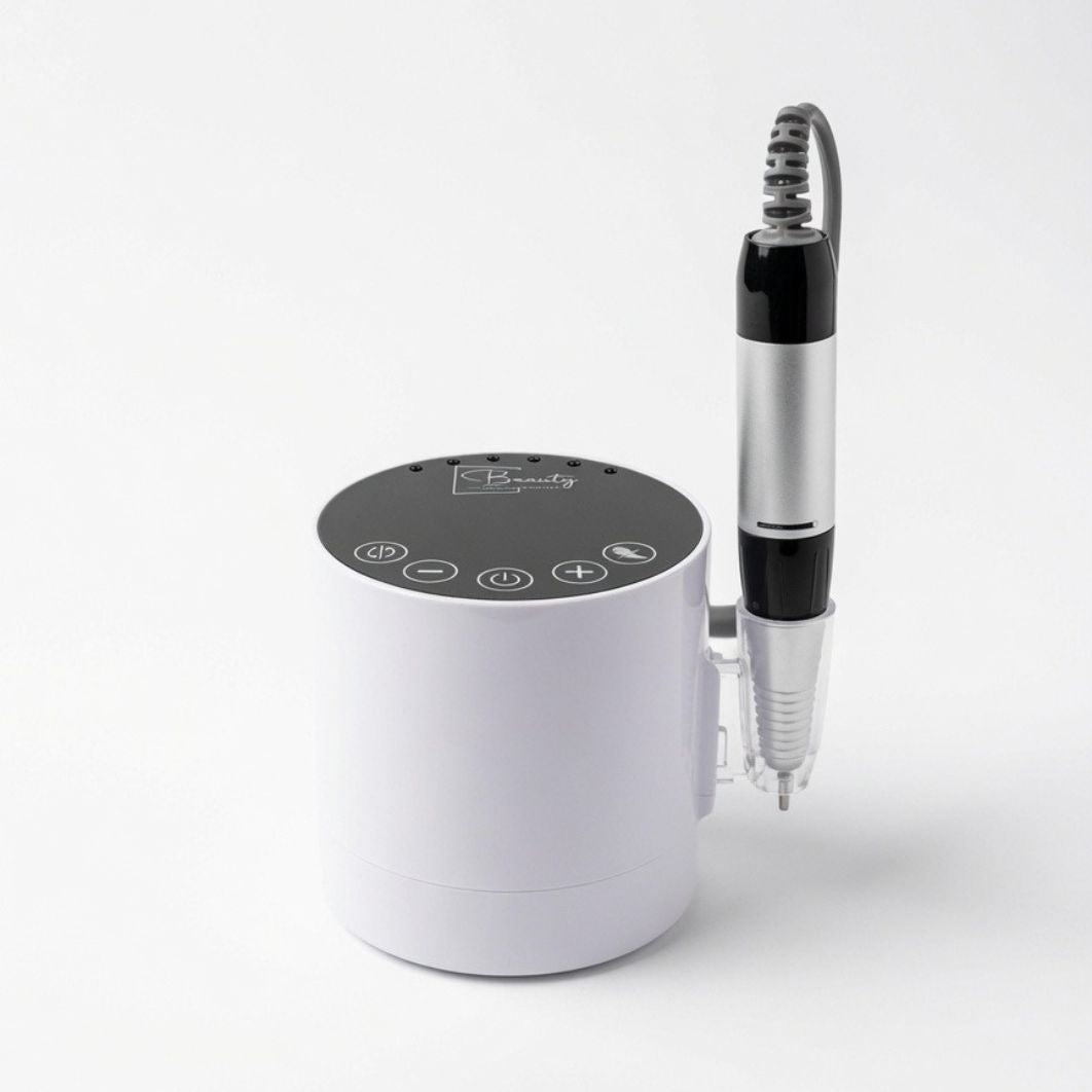 PrecisionGlow Pro professional nail drill with 35000 RPM motor and LCD display