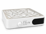 beauty tech innovations professional nail dust collector with adjustable control and geometric metal filter grille