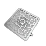 Top view of WhisperGrip nail dust collector with removable filter cover